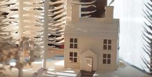 Close up of miniature house by Su Blackwell