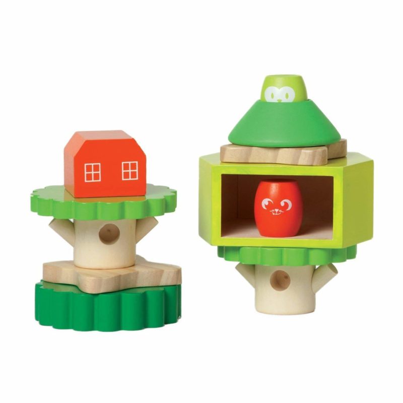 Manhattan Toy Treehouse Wooden Stacker and Block Set