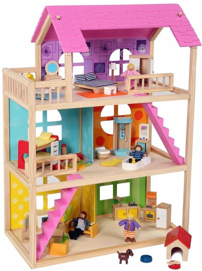 McKinley Dollhouse with 54 pcs Furniture