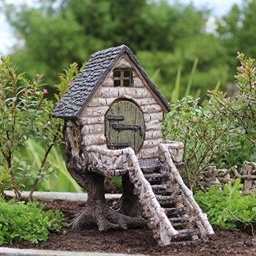 Miniature Fairy Garden River Birch Tree house
