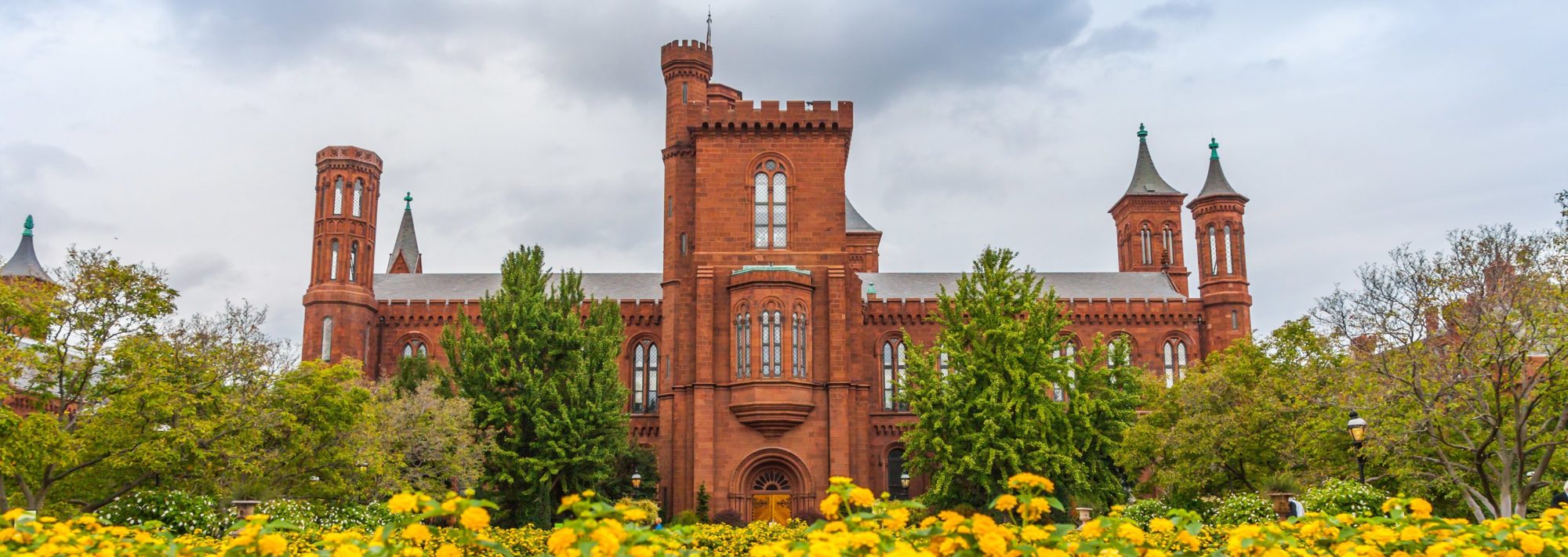 Exterior photo of the Smithsonian Institute Castle