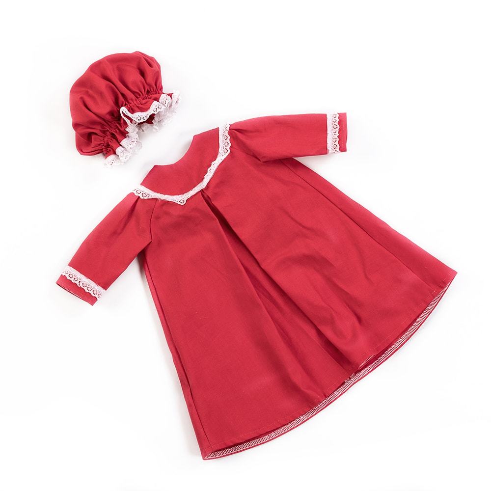 Red Doll Dress and Hat