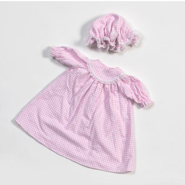 Pink check doll dress